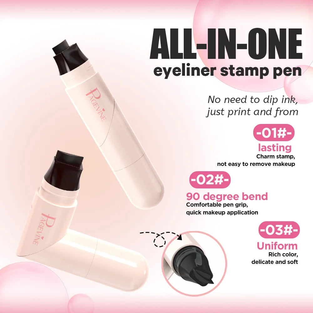 All-in-one Dual-head Stamp Eyeliner Pen Thats Waterproof