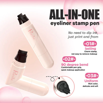 All-in-one Dual-head Stamp Eyeliner Pen Thats Waterproof